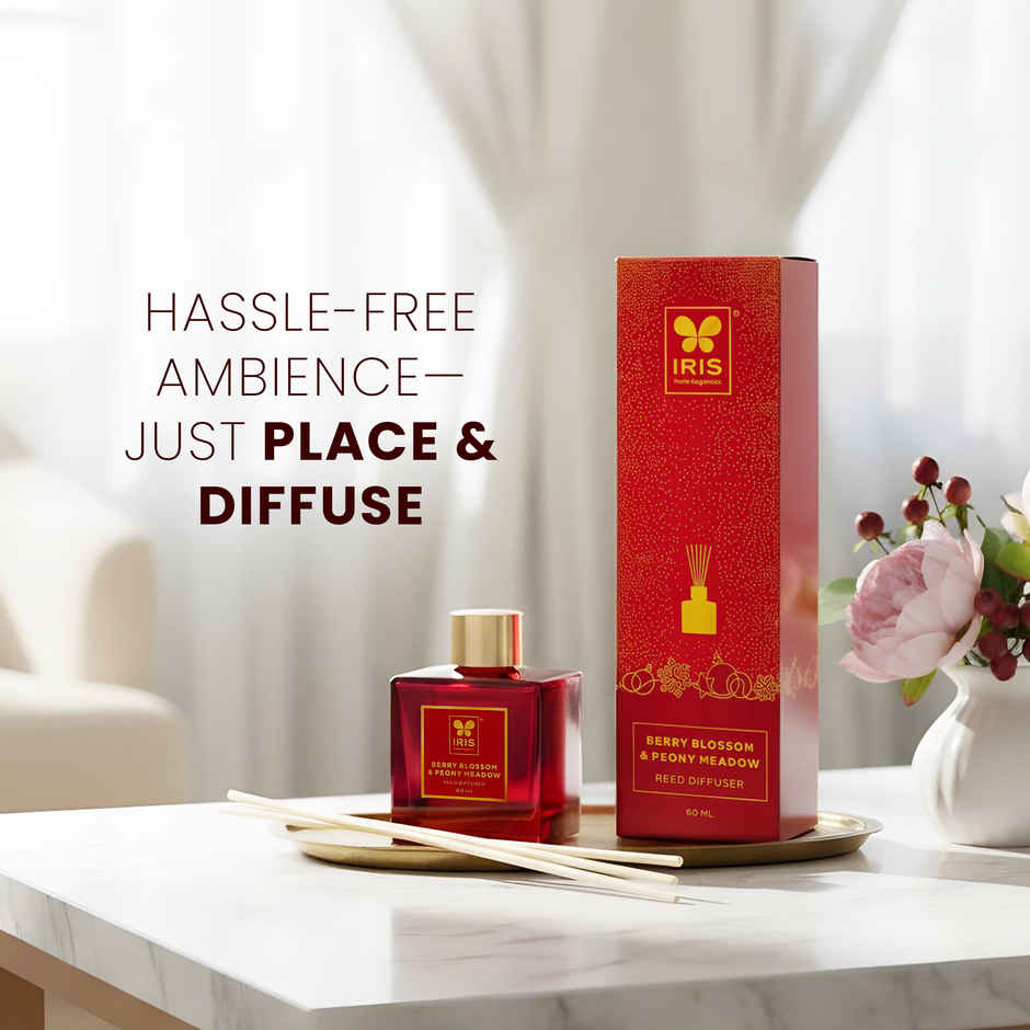IRIS Reed Diffuser Set | Floral & Fruity Fragrance | Lasts More than 30 Days
