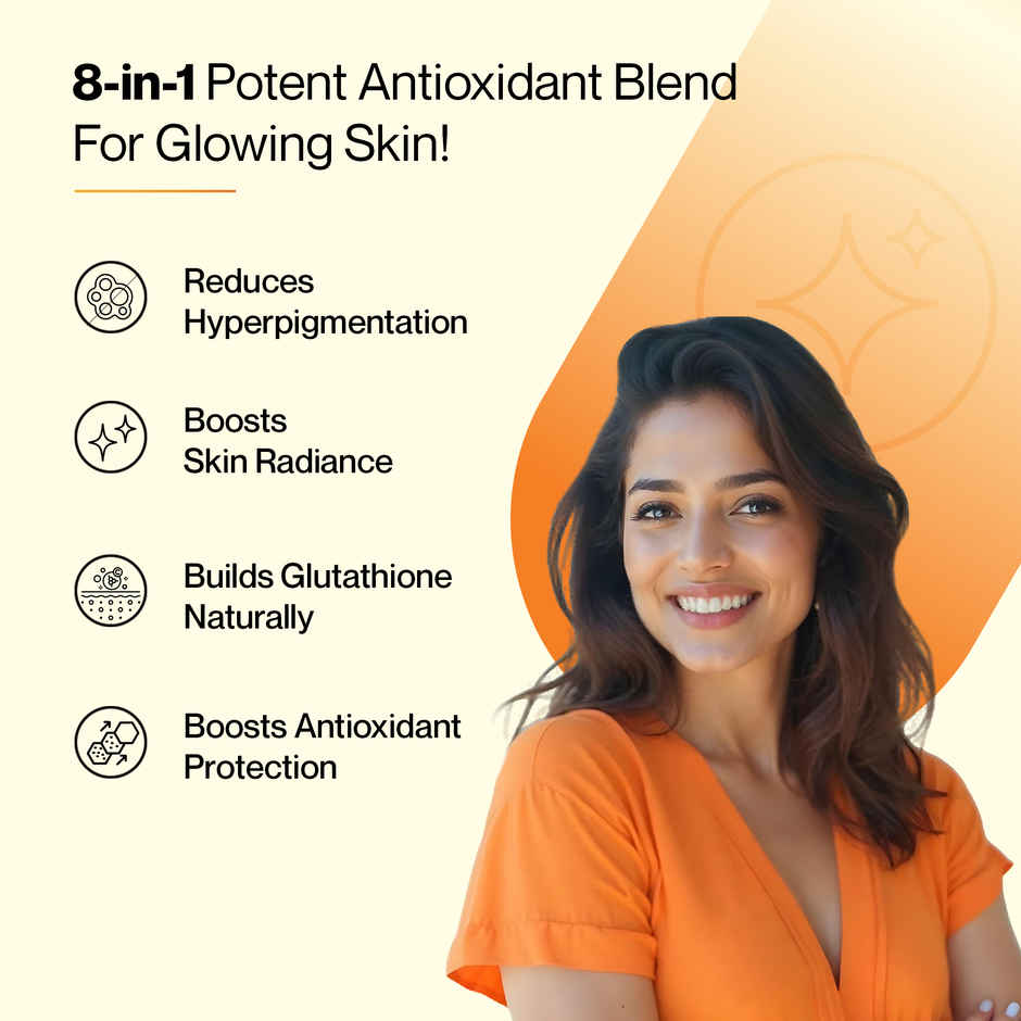 Setu Skin Renew Glutathione Effervescent Tablets For Skin Glow (Orange)