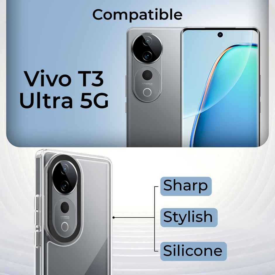 Artistque Case for Vivo V40 5g / V40 Pro 5g Back Cover - ultra Stylish Transparent Tpu Cover