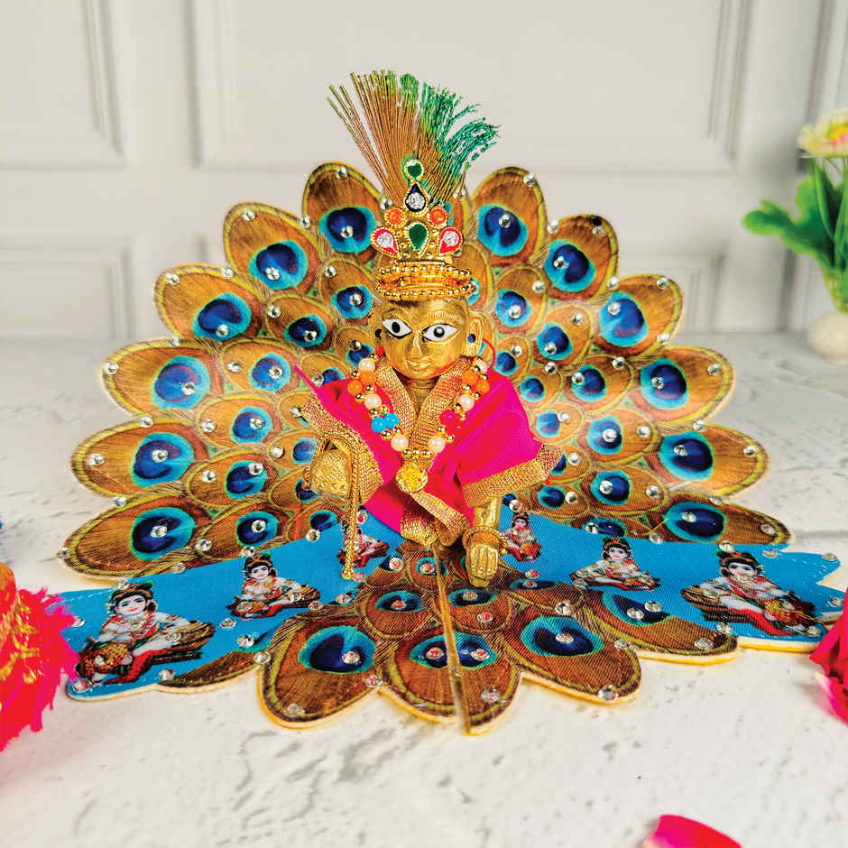 Laddu Gopal Brass Idol One No. - 3.5 x 5 x 5.5 cm | Mangal Bhawan