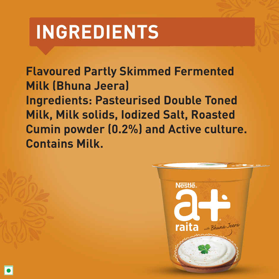 Nestle a+ Raita - With Bhuna Jeera (Cup) Combo