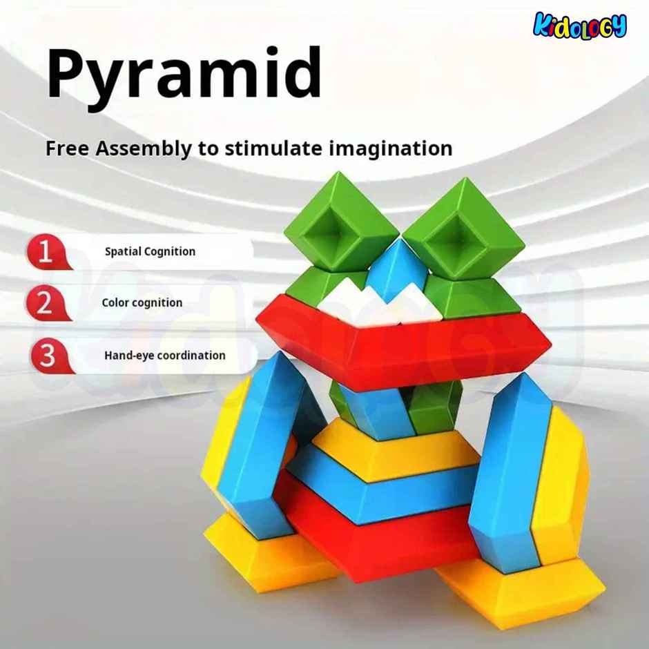 Kidology Shape Sorting Montessori Sensory Toys with Colorful Blocks Cube | 15pcs