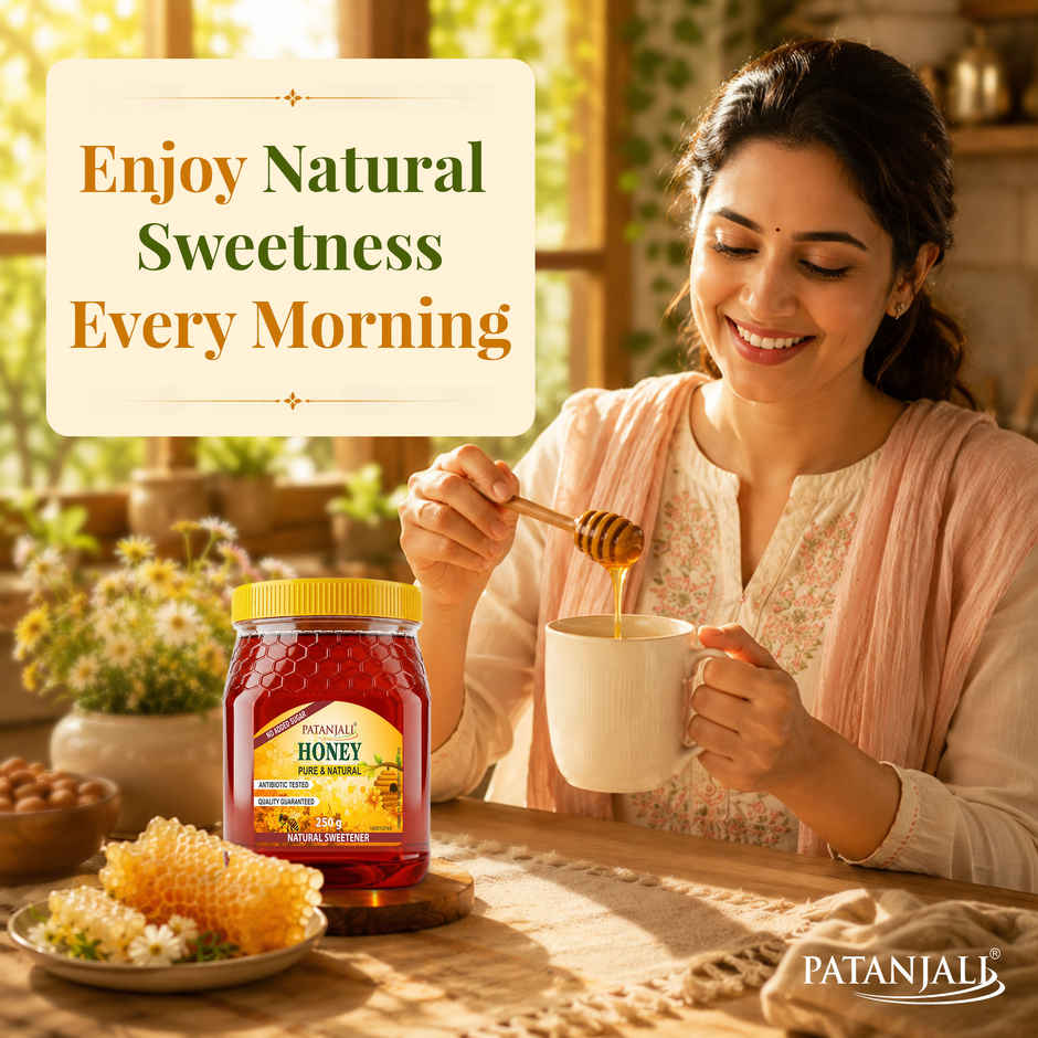Patanjali Pure Natural Honey- No Added Sugar