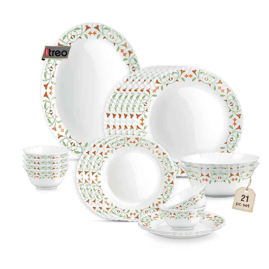 Treo by Milton Opalware Aurelia Meena Dinner Set