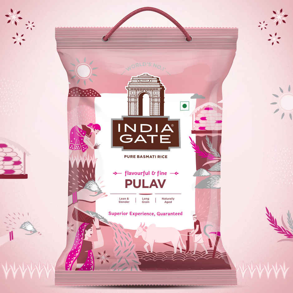 India Gate Pulav Basmati Rice | Lean Slender Grains