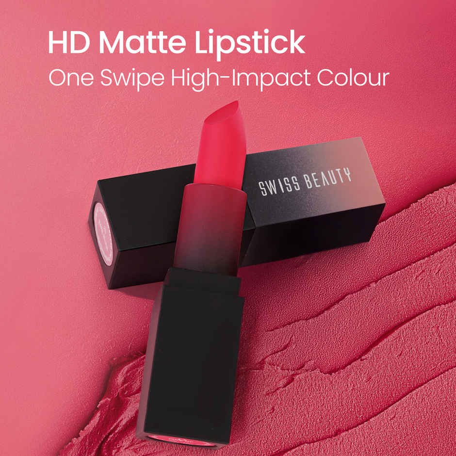 Swiss Beauty HD Matte Lipstick | 09 Cute Nude