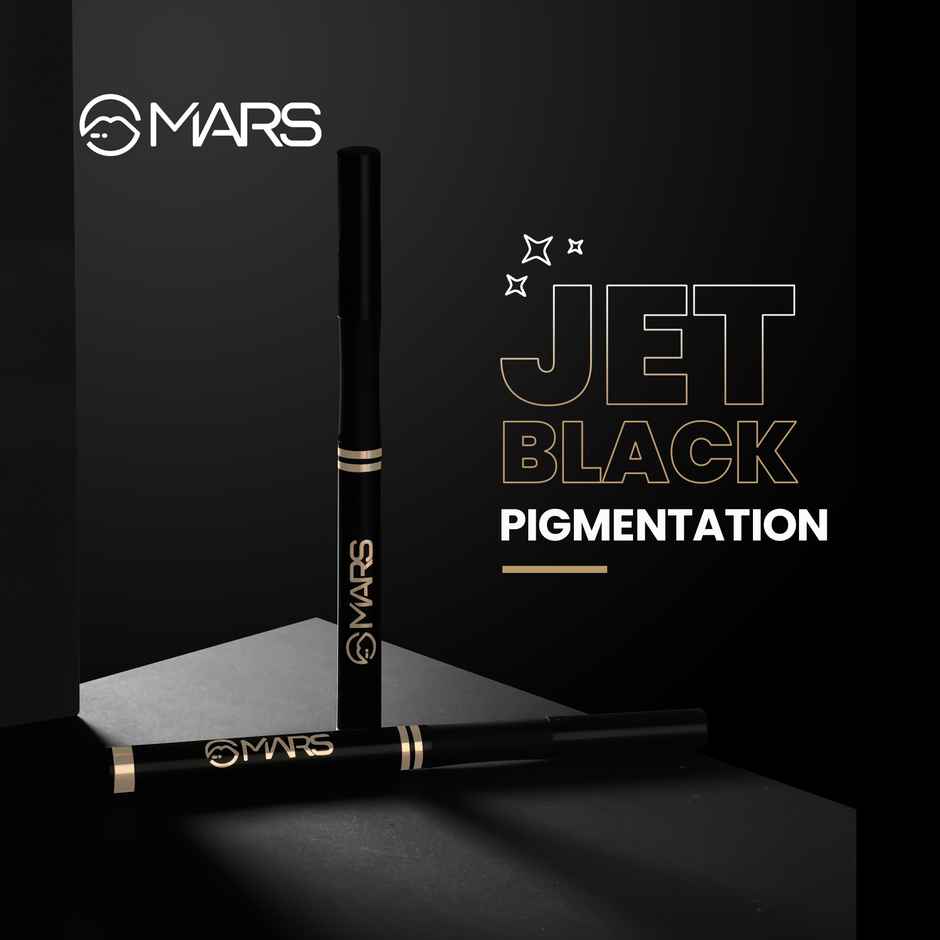 MARS Cosmetics Liquid Pen Eyeliner With Ultra Fine Tip (Jet Black)