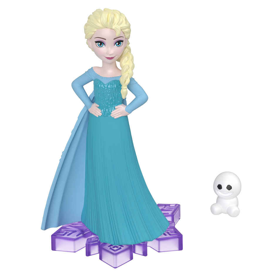 Disney Frozen Elsa Small Doll with Friend Figure Accessory and Stickers Inspired by Disney Movie
