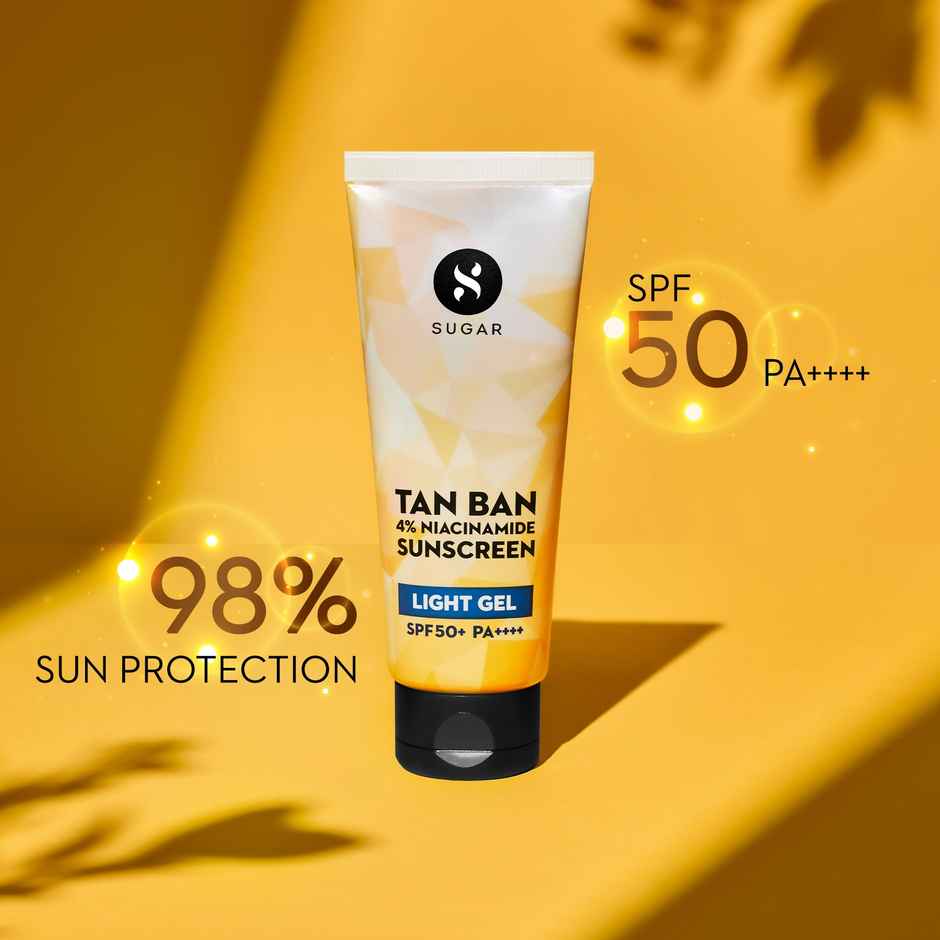 SUGAR Cosmetics Tan Ban 4% Niacinamide Sunscreen Light Gel