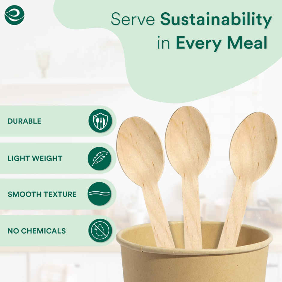 ECO SOUL 160mm | 50 Count | Disposable Spoon