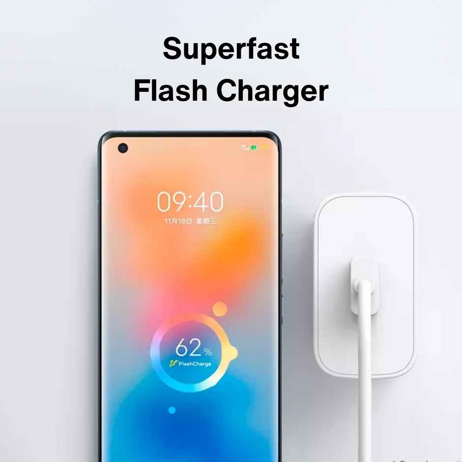 Ailkin 65W ULa Fast Charger for Vivo iQOO Z6| QC 3.0 Adapter for Quick Charge