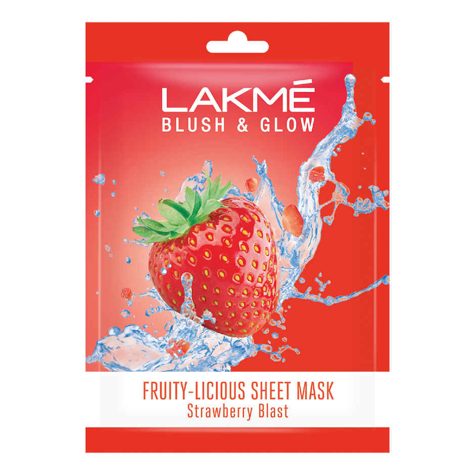 Lakme Blush & Glow Strawberry Sheet Mask