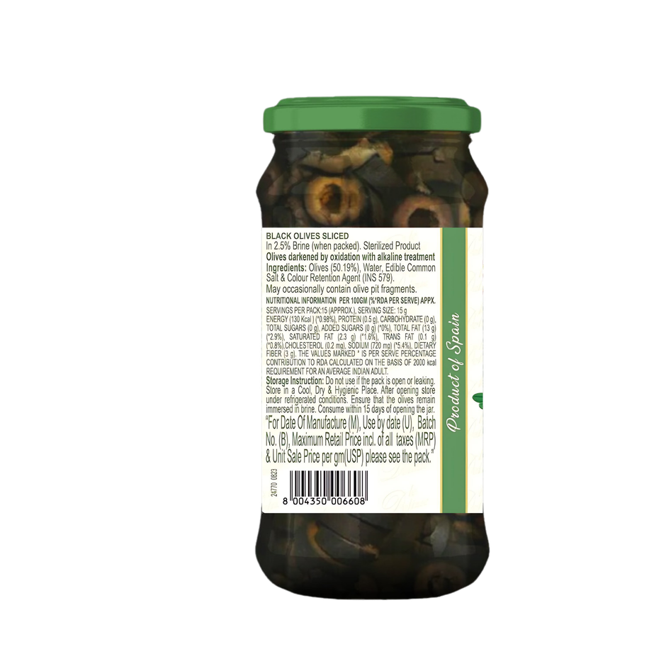 Pasta ZARA Sliced Black Olives