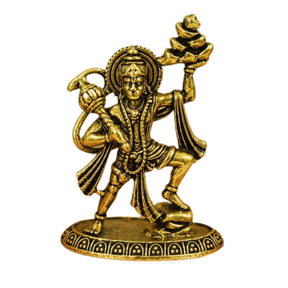 Pure Brass Hanuman Idol | Estoria Collective