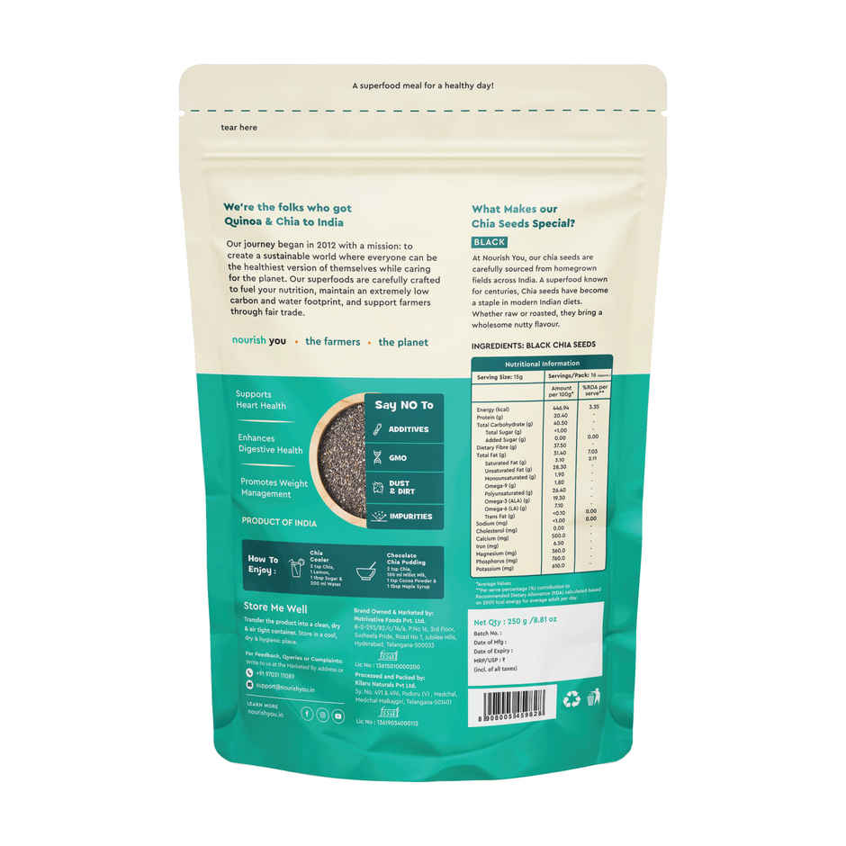 Nourish You Chia Seeds Truly Clean Chia Seeds for Eating