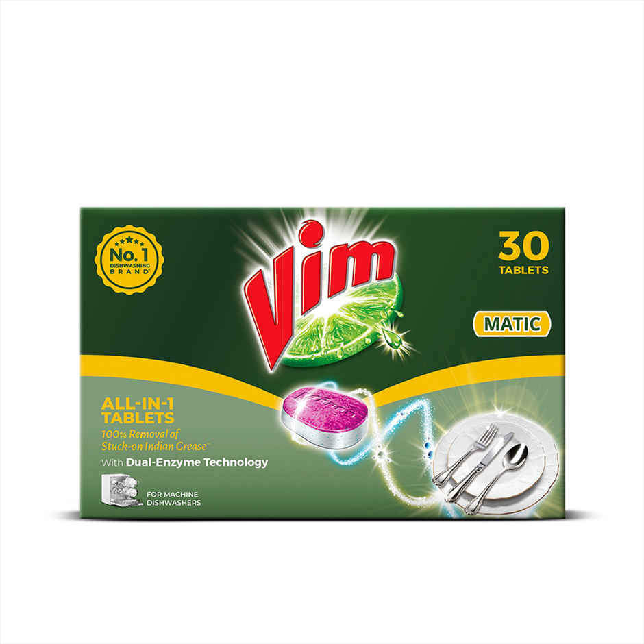 Vim Matic All-In-One Dishwasher Tablets