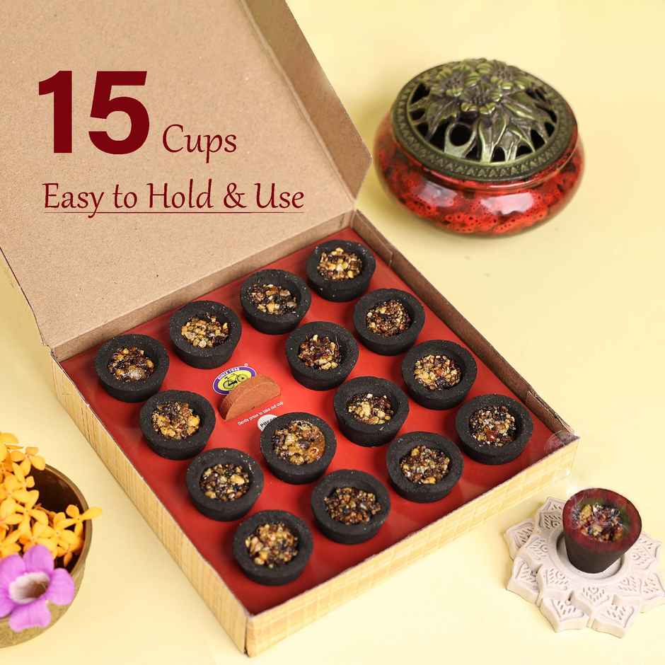 Naivedya Cup Sambrani | 15 Cups | Cycle
