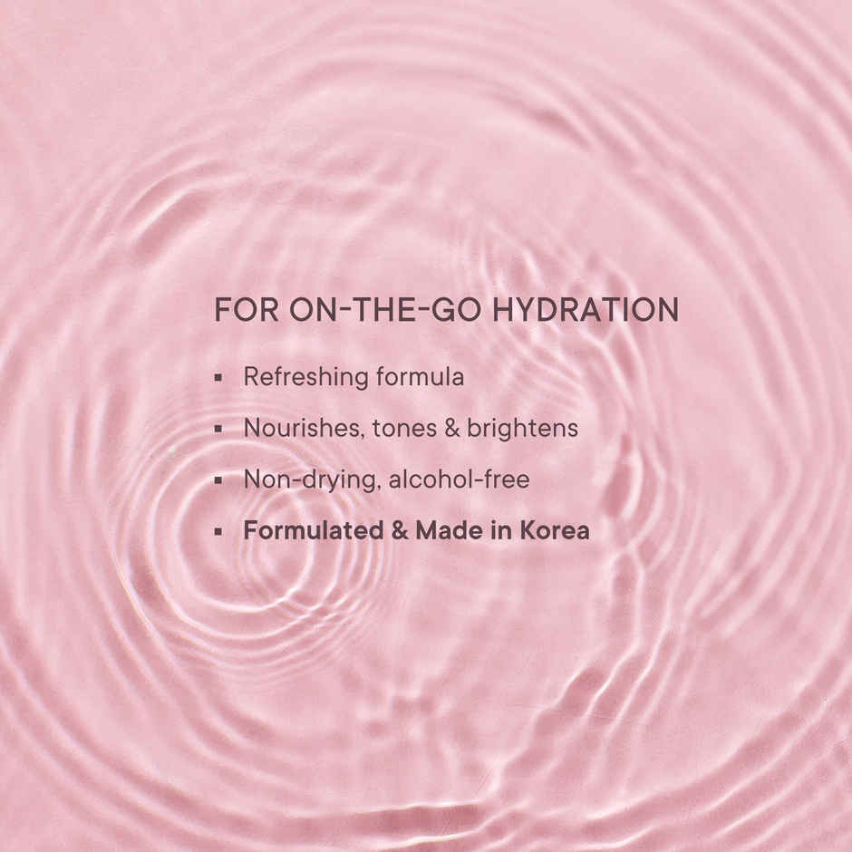 Quench Brightening Korean Face Mist with Cherry Blossom & Pearl Extracts Instantly Hydrates & Brightens