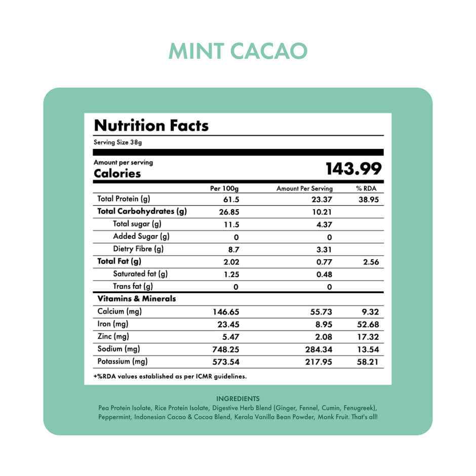 Cosmix No Nonsense Plant Protein Mint Cacao Sachet