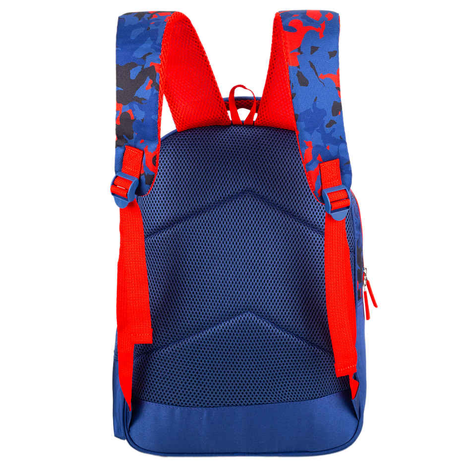 Striders Kid's Spider-Man School Bag | Red & Blue | Spacious Compartments | 14 in