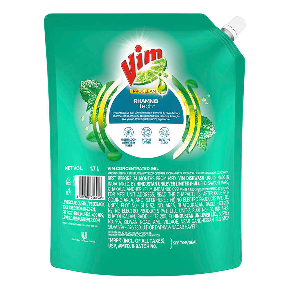 Vim Proclean Liquid Mint Pouch