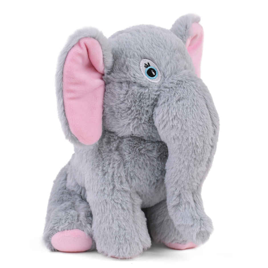 Mirada Elephant Soft Plush Toy Grey Stuffed - 22 cm