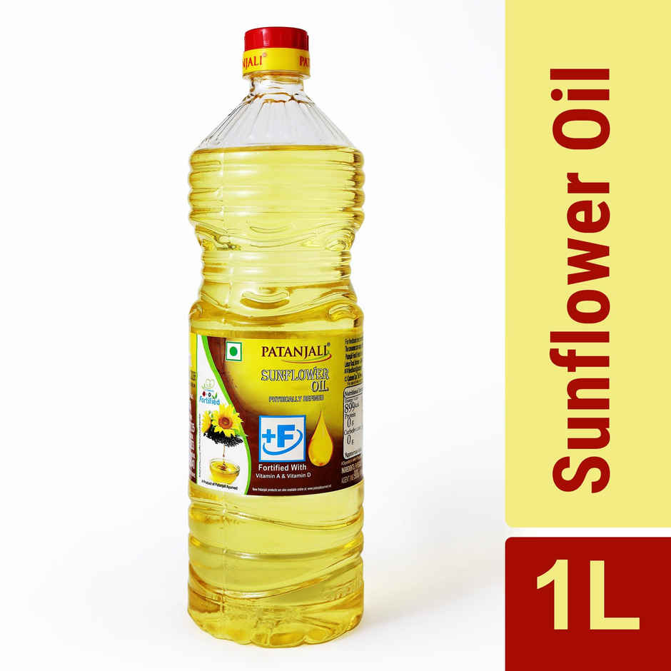 Patanjali Fortified Sunflower Oil Bottle