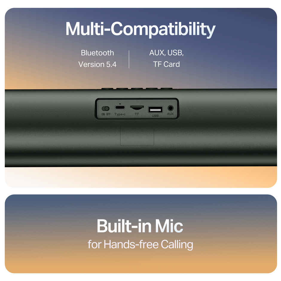 boAt Aavante 2.0 150 Sound Bar | Premium Black