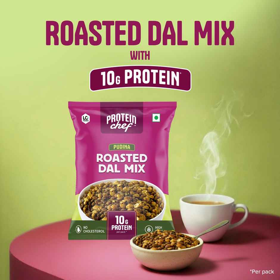 Protein Chef 10g Protein Pulses Mixture Namkeen Roasted Healthy Snacks