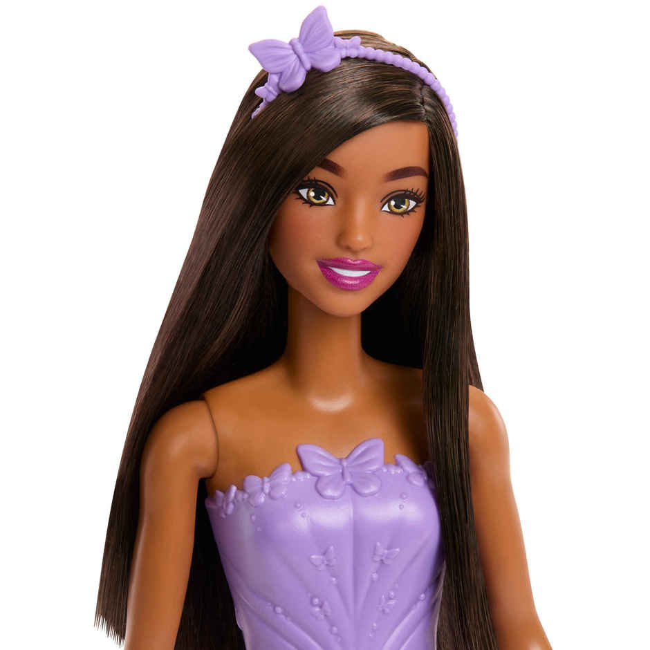 Barbie Royal Fashion Doll Brown Purple Butterfly Theme