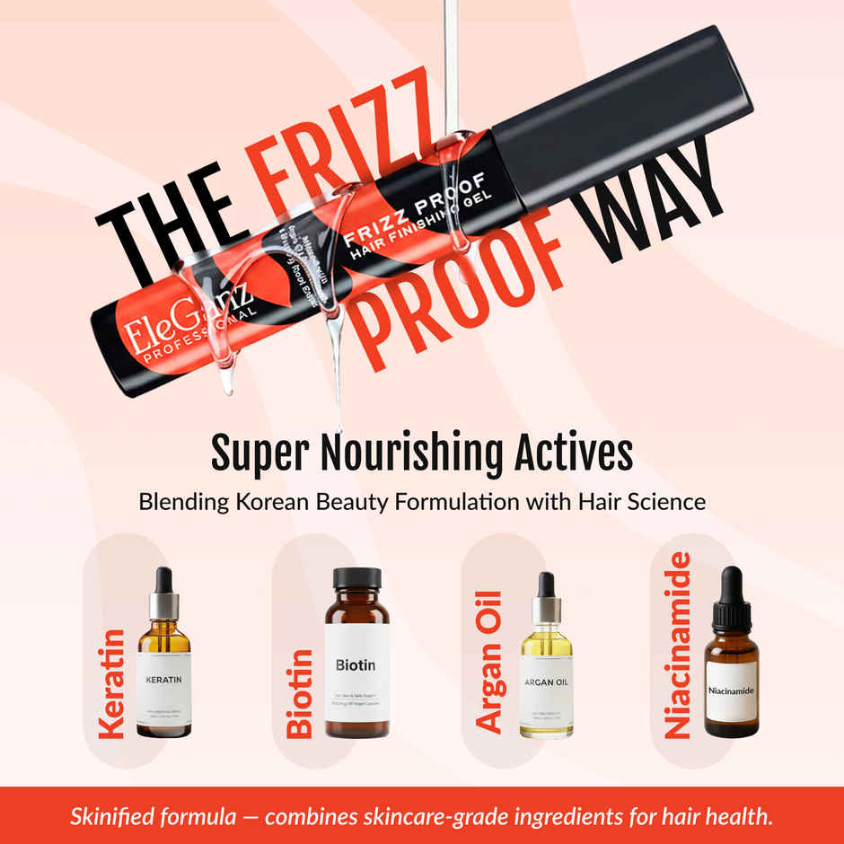 EleGanz Professional Frizz Proof Hair Finishing Gel Stick with Niacinamides | Flyaways & Baby Hairs