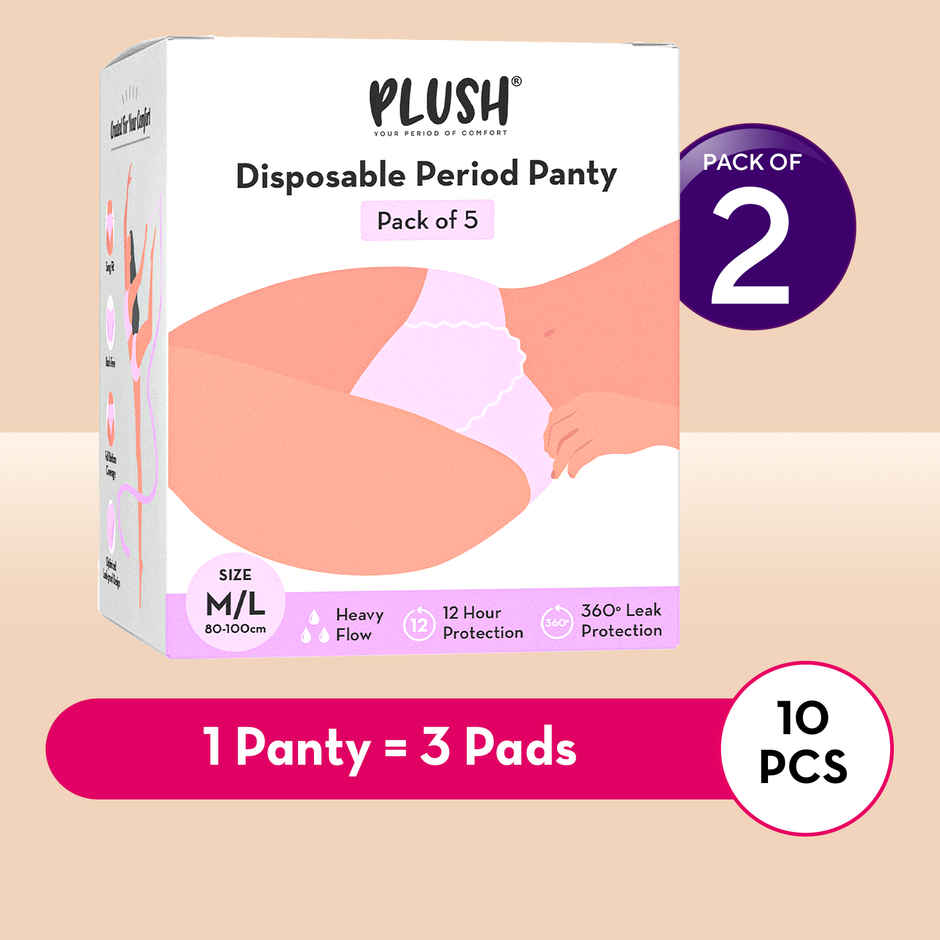 Plush Disposable Period Panty | M-L Combo