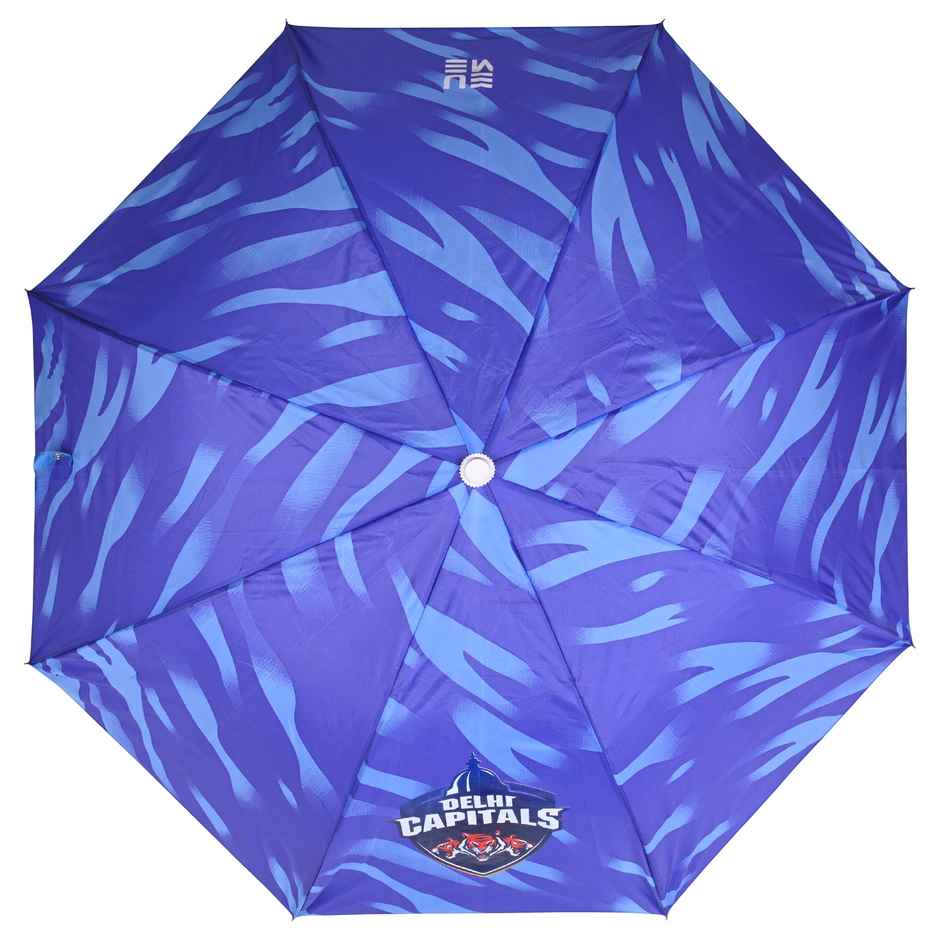 Eume Delhi Capitals Blue 23 Inch 1 Fold Straight Umbrella