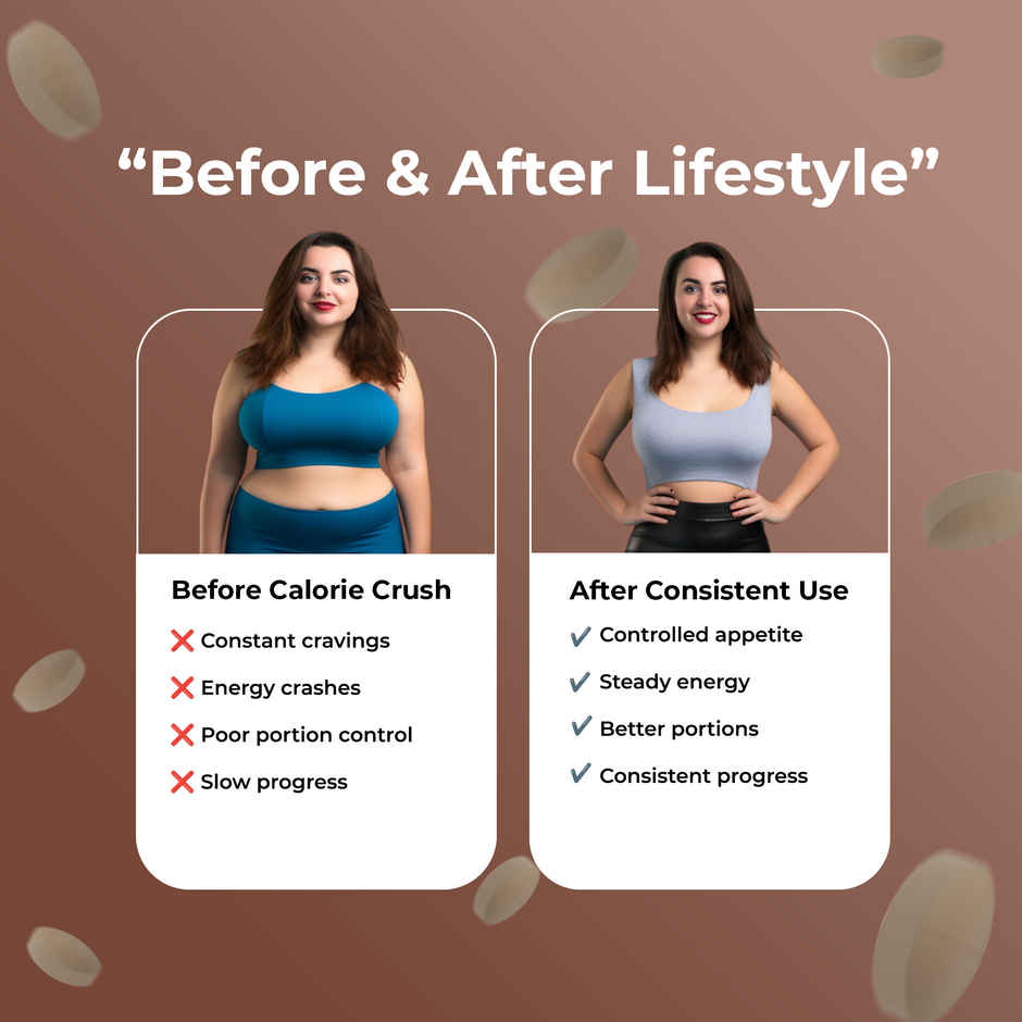 OYB Fat Burner with Garcinia, Green Tea & ACV | 30 Tablets | OYB Calorie Crush