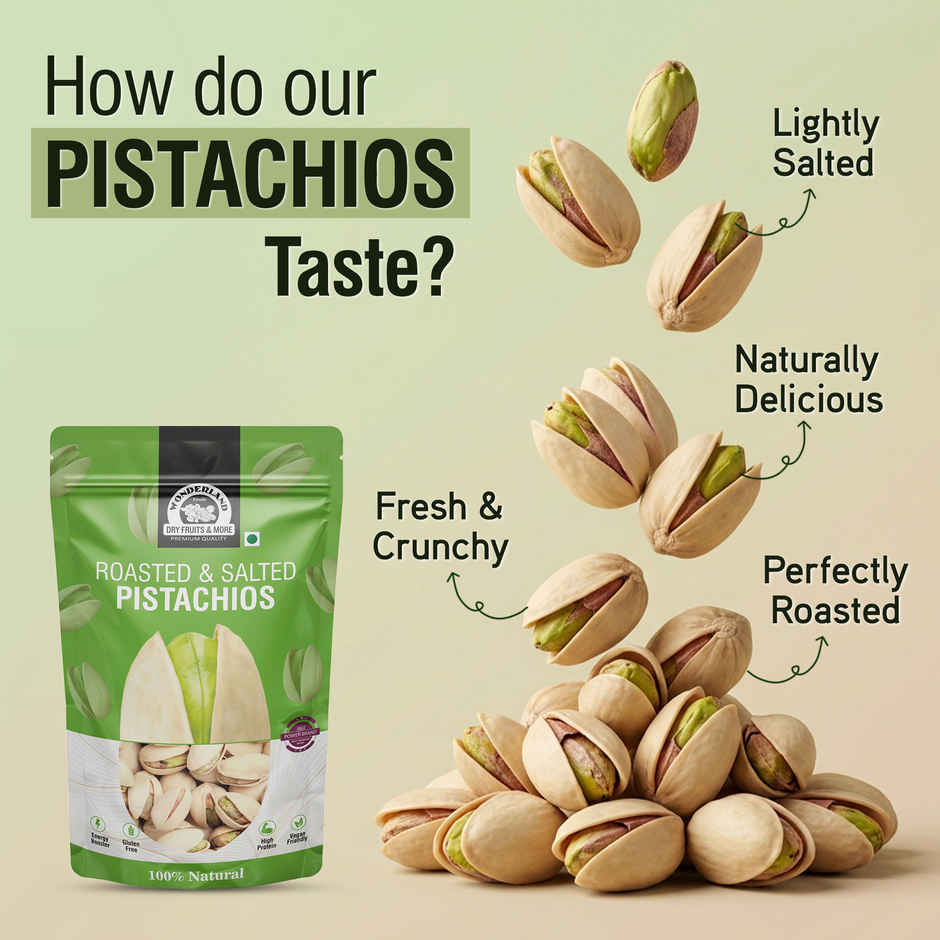 Wonderland Foods Roasted & Salted Pistachios