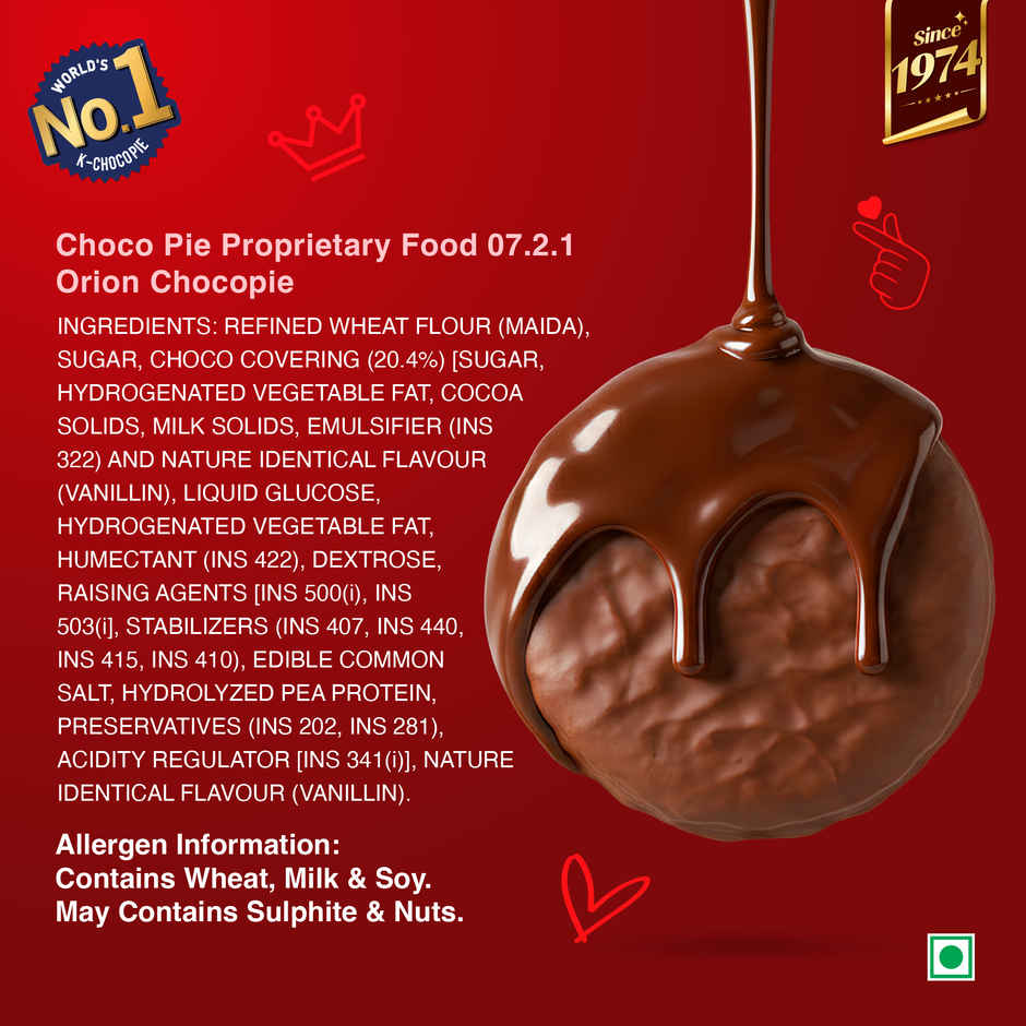 Orion Choco Pie Chocolate Coated Soft Biscuits Combo