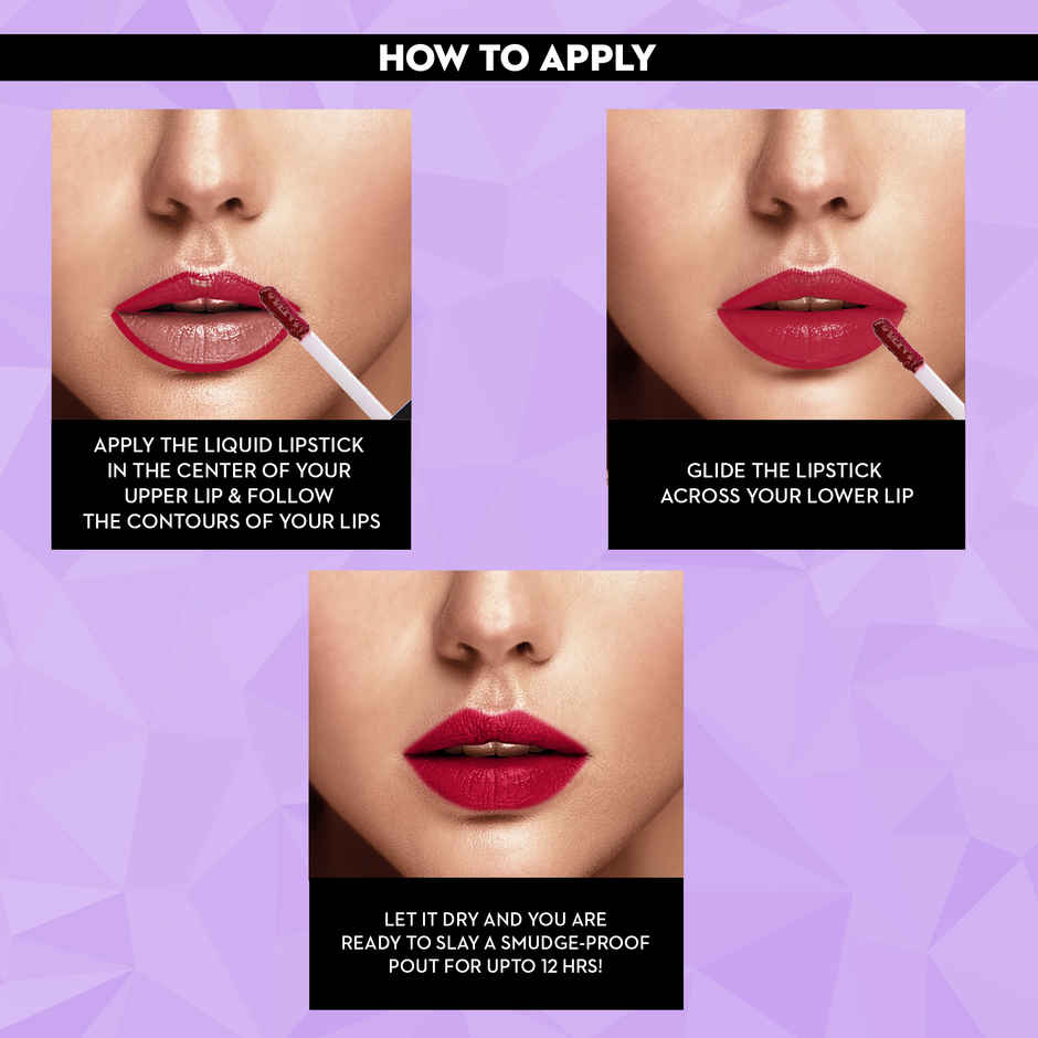 SUGAR Cosmetics Smudge Me Not Liquid Mini Lipstick Set - Bold Set