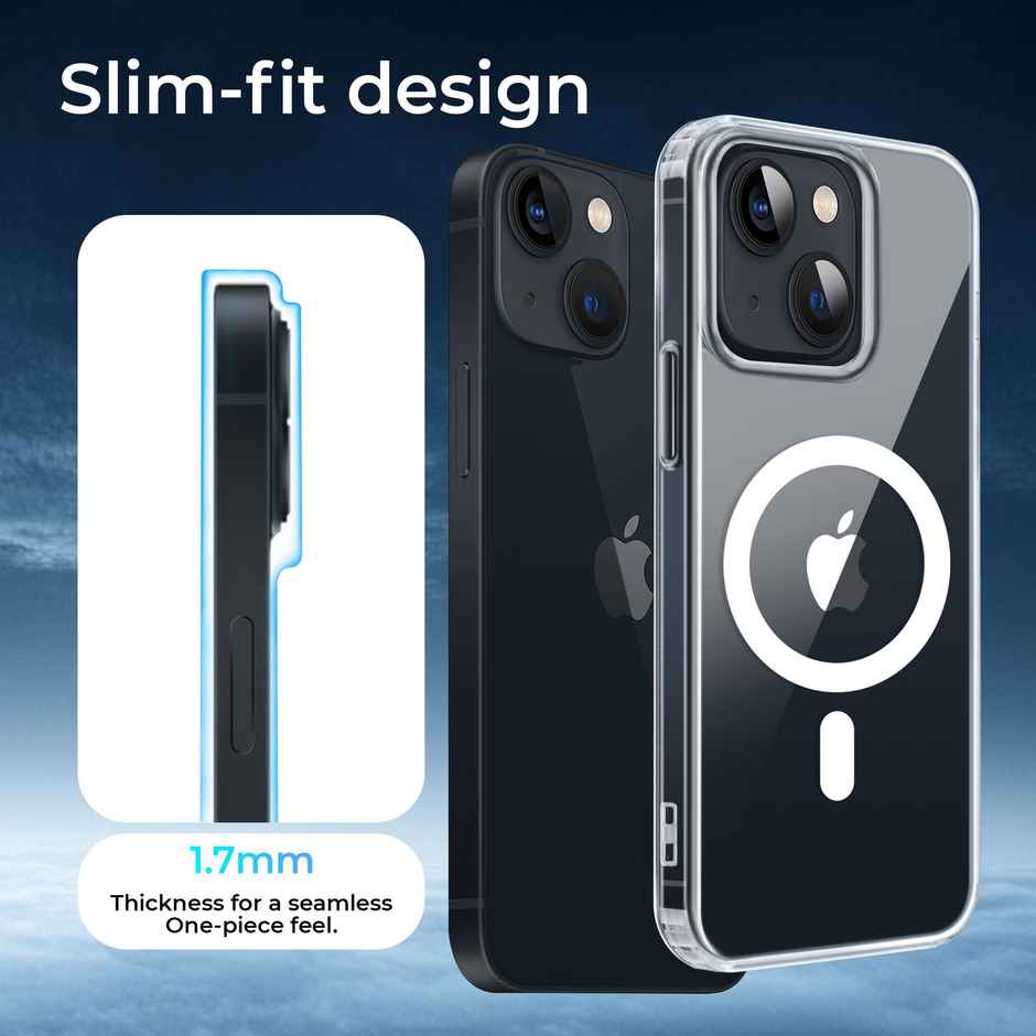 Artistque Case for Iphone 13 | Iphone 14 Back Cover - Transparent Clear Magsafe