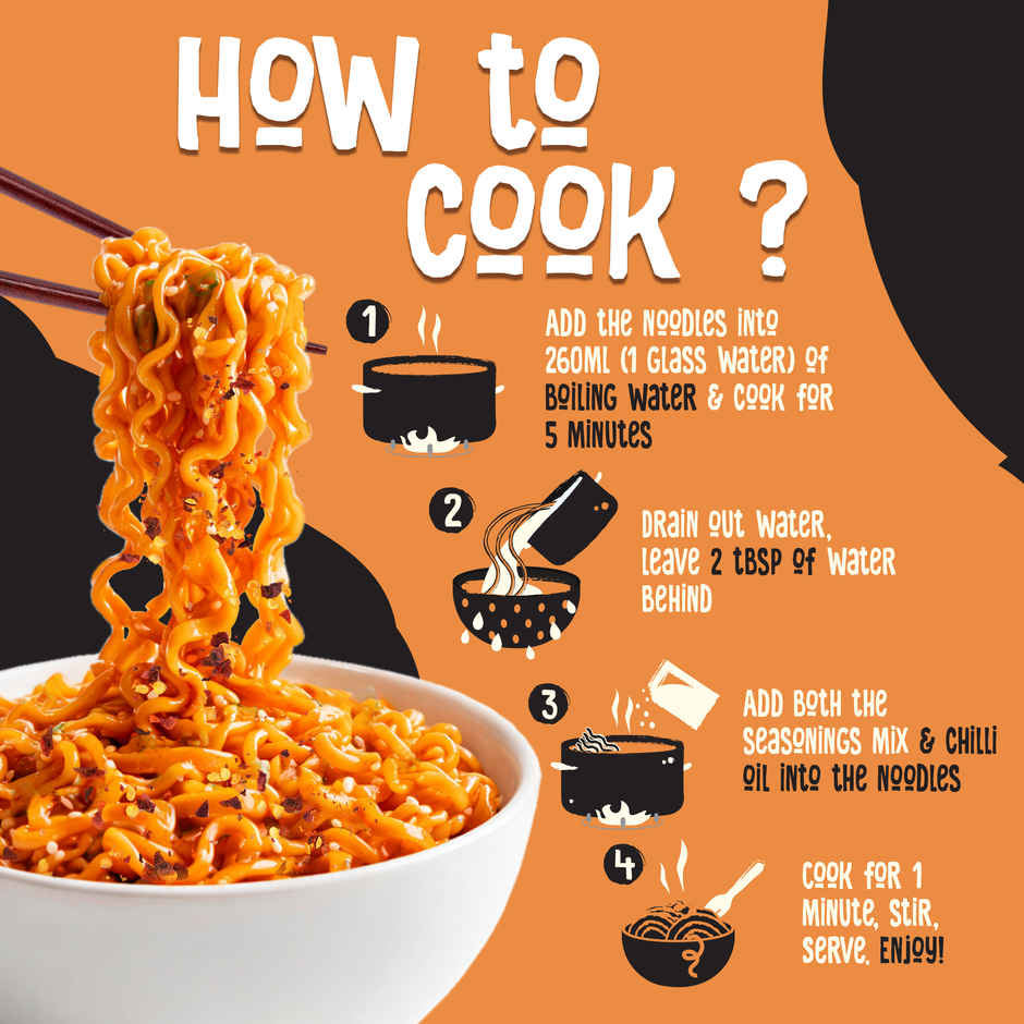 Wickedgud Chilli Cheese Instant Korean Noodles