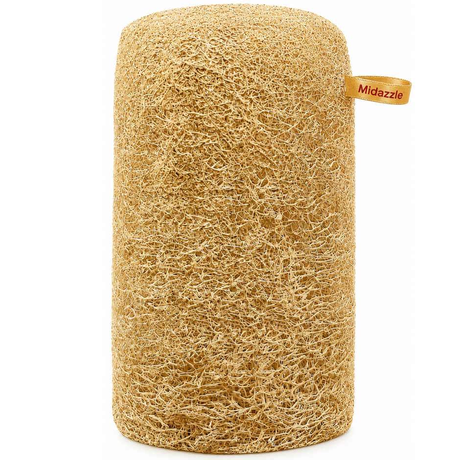 Midazzle 100% Natural Body Scrubber Organic Loofah for Bathing | Long | MIOL6101