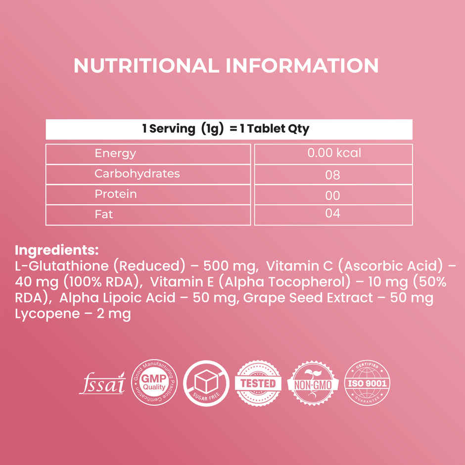 OYB Glow-Skin Brightening with Glutathione, Vitamin C & E | 30 Capsules