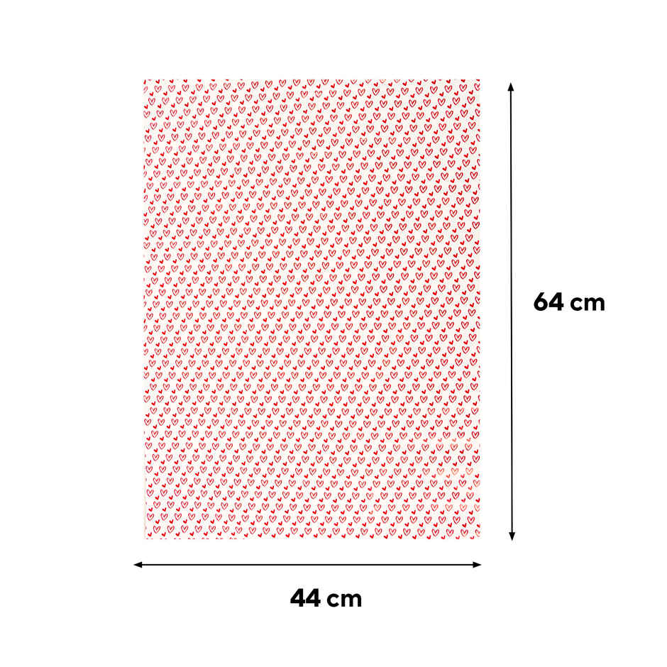 Big Heart Gift Wrapping Paper | Pack of 2 | Mad Over Prints