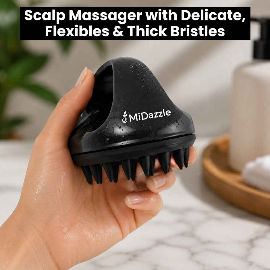 Midazzle Scalp Massager Shampoo Hair Brush/Comb (MIHA6315) Assorted