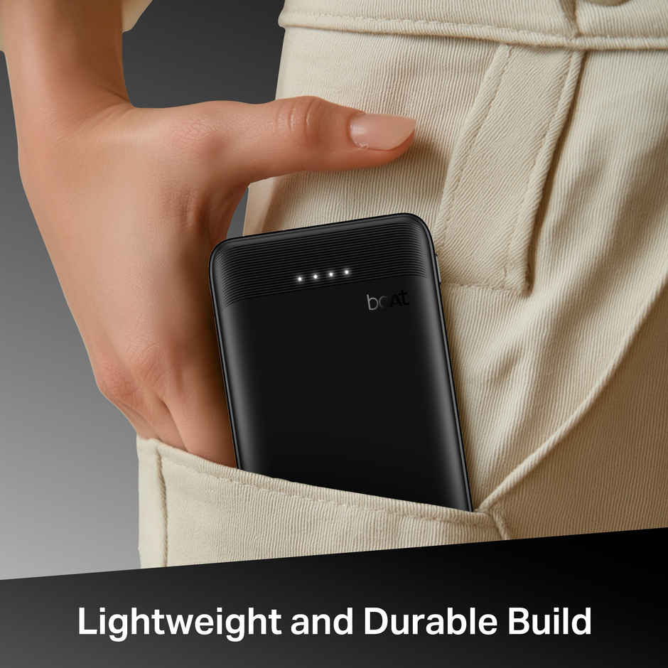 boat Energyshroom PB300 Activ 10000 mAh 22.5W Powerbank | Obsidian Black