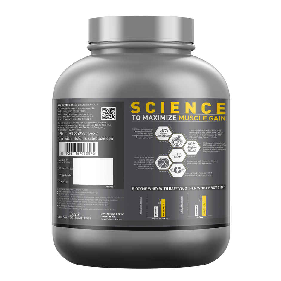 Muscleblaze Biozyme Performance Whey Protein Powder, (Magical Mango)