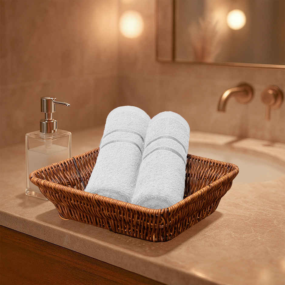 Mytrident Comfort Living Gym Cotton Hand Towel | Ice Grey