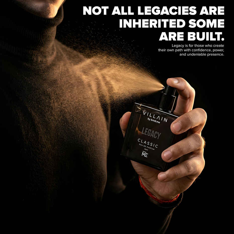 VILLAIN Legacy Classic Perfume for Men | Woody Floral EDP | Long Lasting