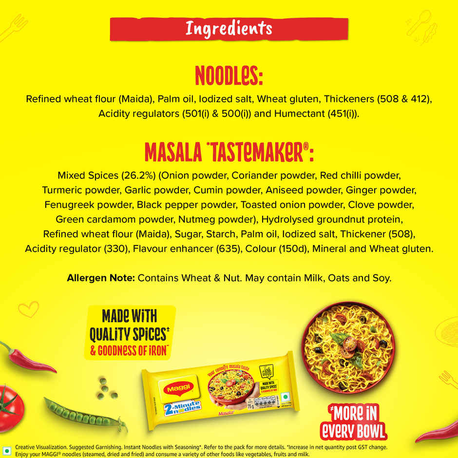 MAGGI 2-Minute Instant Noodles | Masala Noodles | Made With Quality Spices
