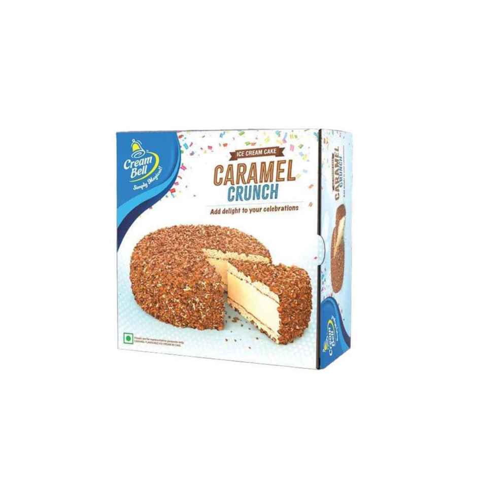 Cream Bell Caramel Crunch Ice Cream Cake | Soft & Premium