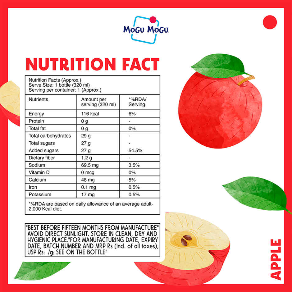 Mogu Mogu Apple Juice with Nata de Coco
